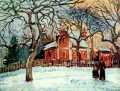 Castaños louveciennes invierno 1872 Camille Pissarro